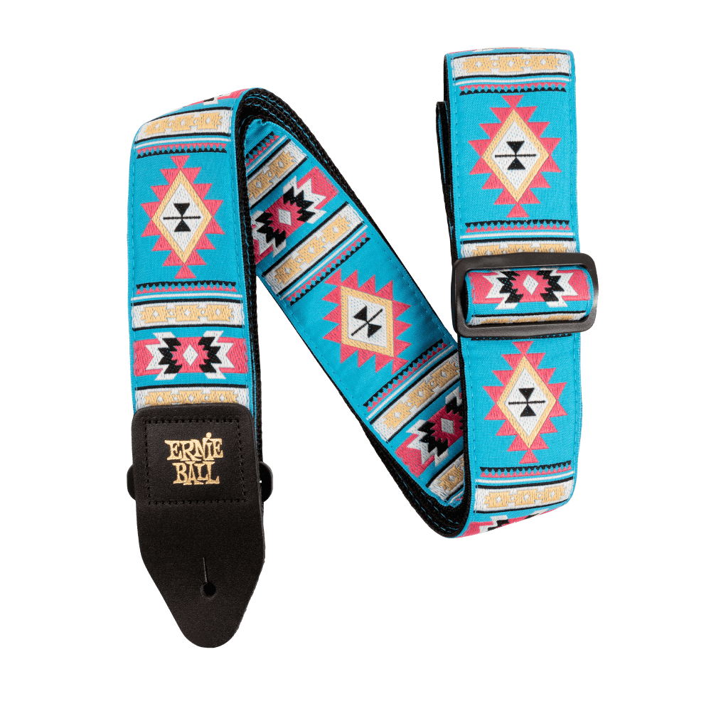 Ernie Ball - Classic Jacquard Guitar Strap/Bass Strap - Sedona Blue