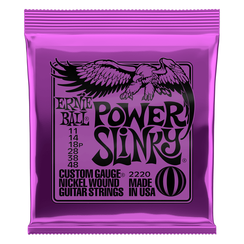 Ernie Ball -  Power Slinky Nickel Wound Electric Guitar Strings 11-48 Gauge