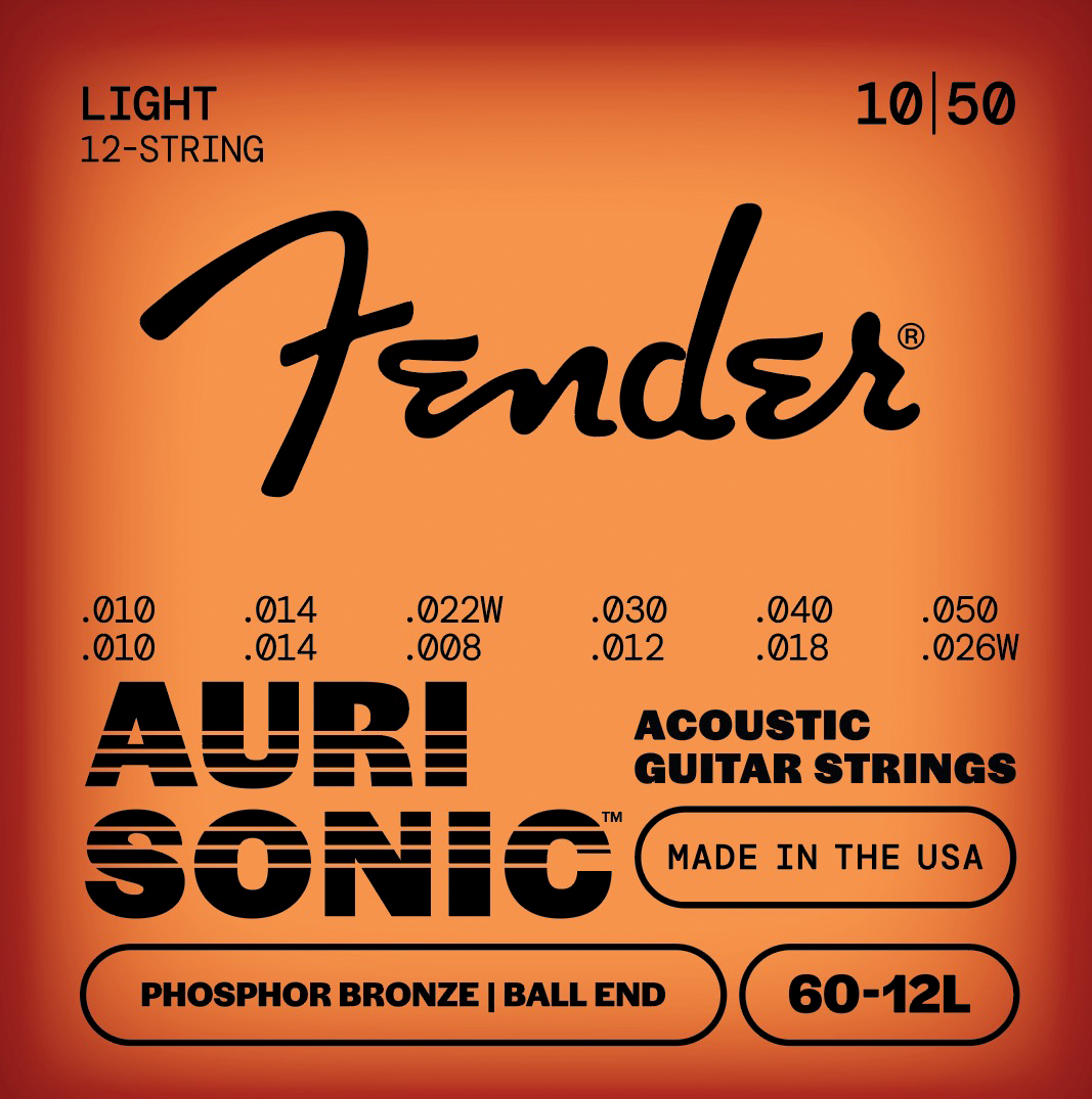 Fender - AuriSonic™ Phosphor Bronze 12-String Acoustic Guitar Strings