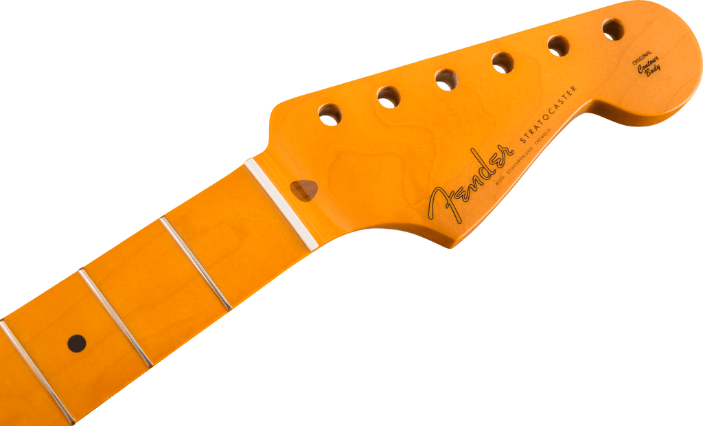 Fender - Classic Series '50s Stratocaster® Neck with Lacquer Finish, Soft "V" Shape - Maple Fingerboard