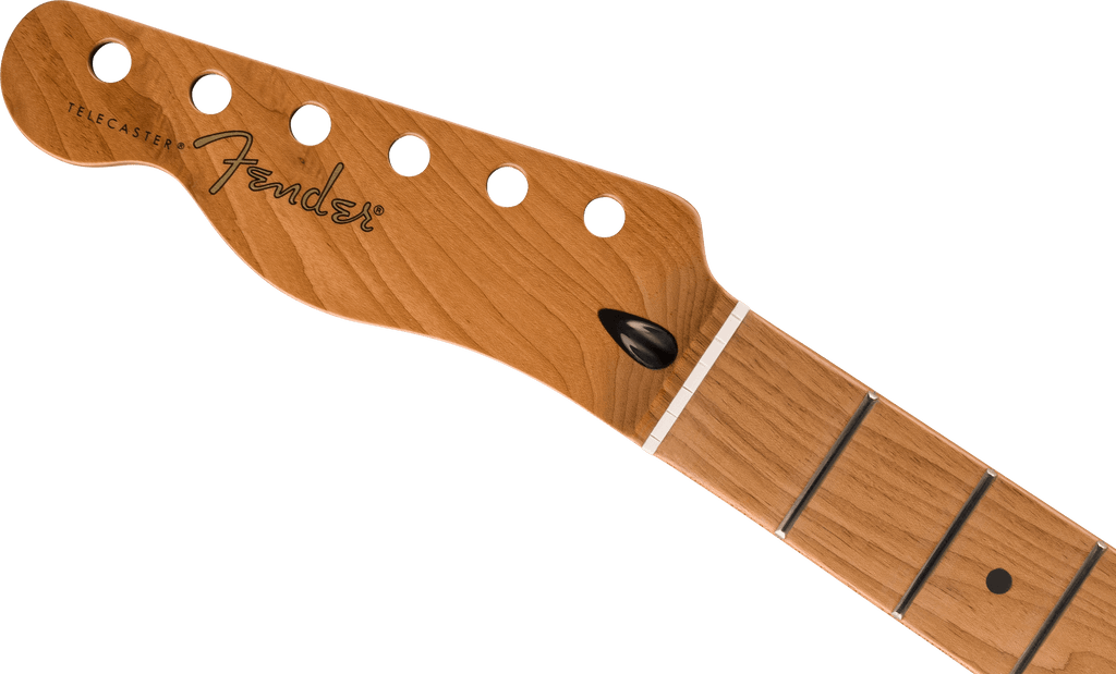 Fender - Satin Roasted Maple Telecaster LH Neck, 22 Jumbo Frets, 12", Maple, Flat Oval Shape