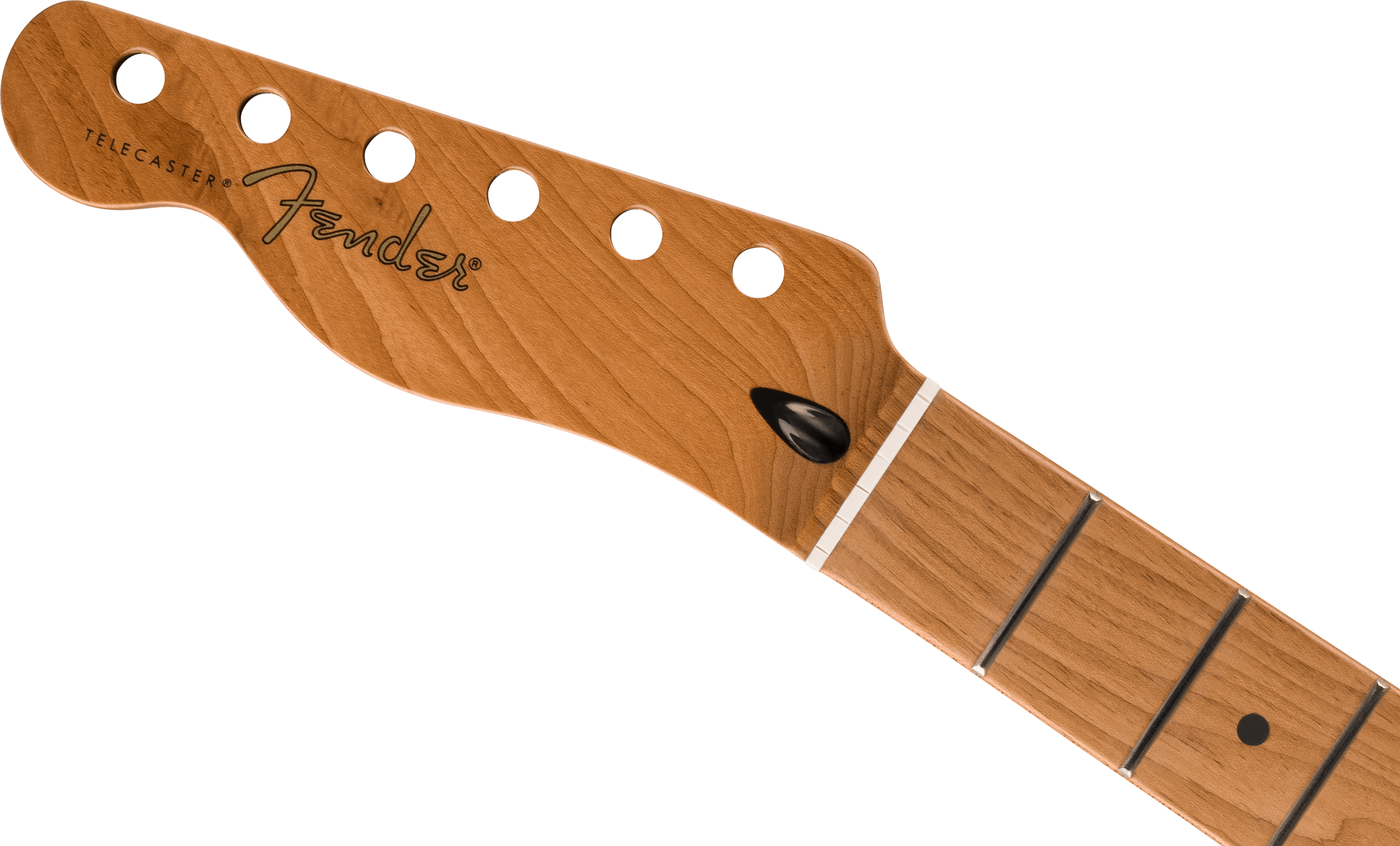 Fender - Satin Roasted Maple Telecaster LH Neck, 22 Jumbo Frets, 12", Maple, Flat Oval Shape