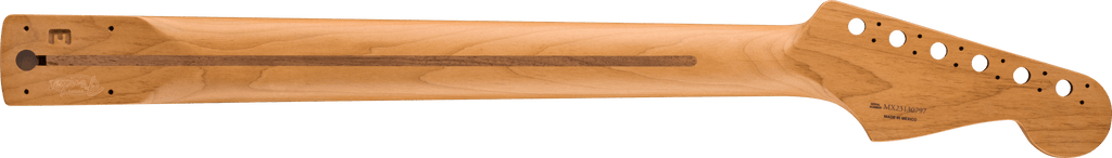 Fender - Satin Roasted Maple Stratocaster LH Neck, 22 Jumbo Frets, 12", Maple, Flat Oval Shape