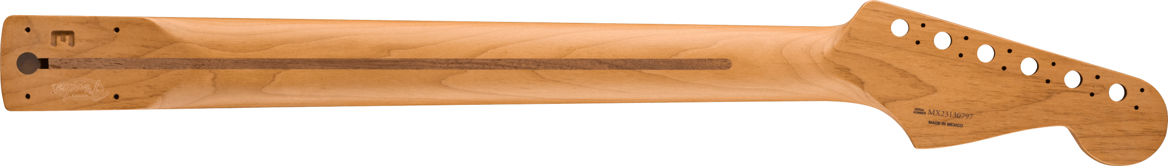 Fender - Satin Roasted Maple Stratocaster LH Neck, 22 Jumbo Frets, 12", Maple, Flat Oval Shape