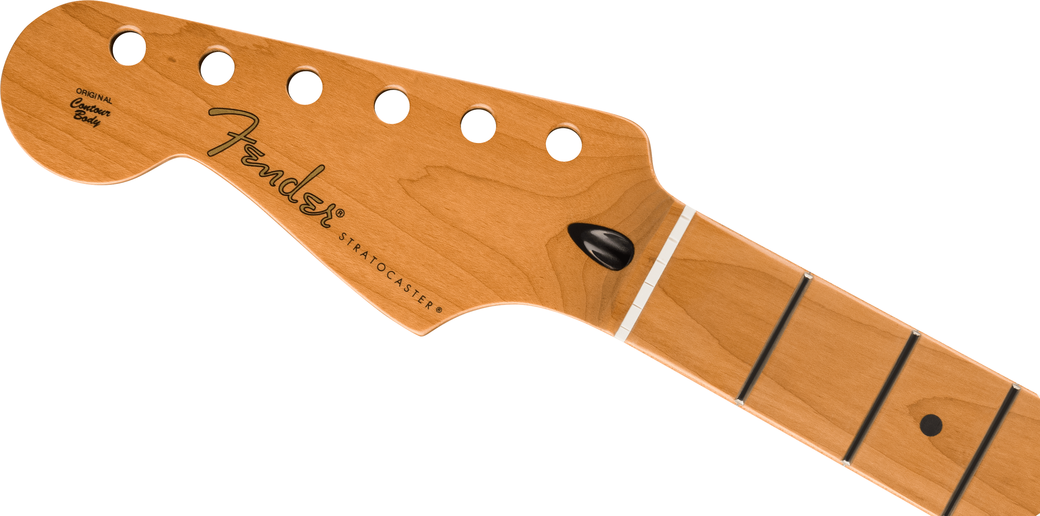Fender - Satin Roasted Maple Stratocaster LH Neck, 22 Jumbo Frets, 12", Maple, Flat Oval Shape