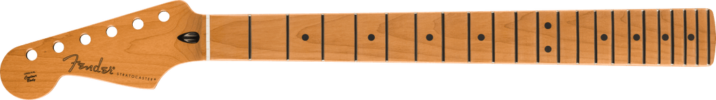 Fender - Satin Roasted Maple Stratocaster LH Neck, 22 Jumbo Frets, 12", Maple, Flat Oval Shape