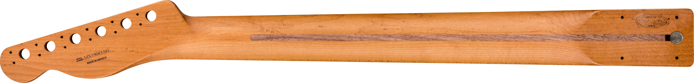 Fender - Roasted Maple Telecaster® Neck, 21 Narrow Tall Frets, 9.5", Maple, C Shape