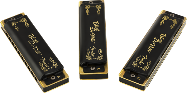 Fender - Blues DeVille Harmonicas - 3 Pack with Case