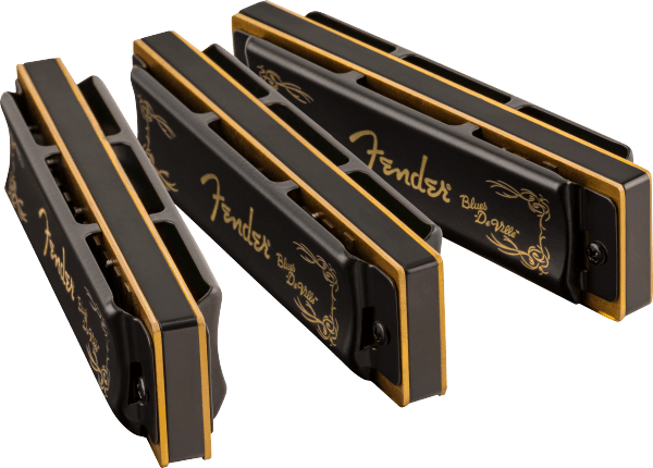Fender - Blues DeVille Harmonicas - 3 Pack with Case