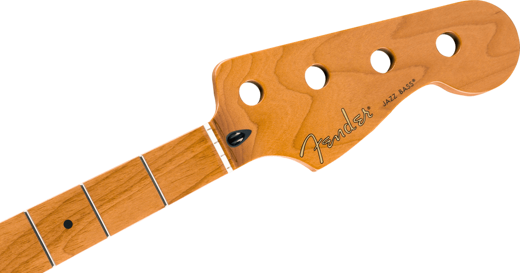 Fender - Roasted Maple Jazz Bass® Neck, 20 Medium Jumbo Frets, 9.5", Maple, C Shape