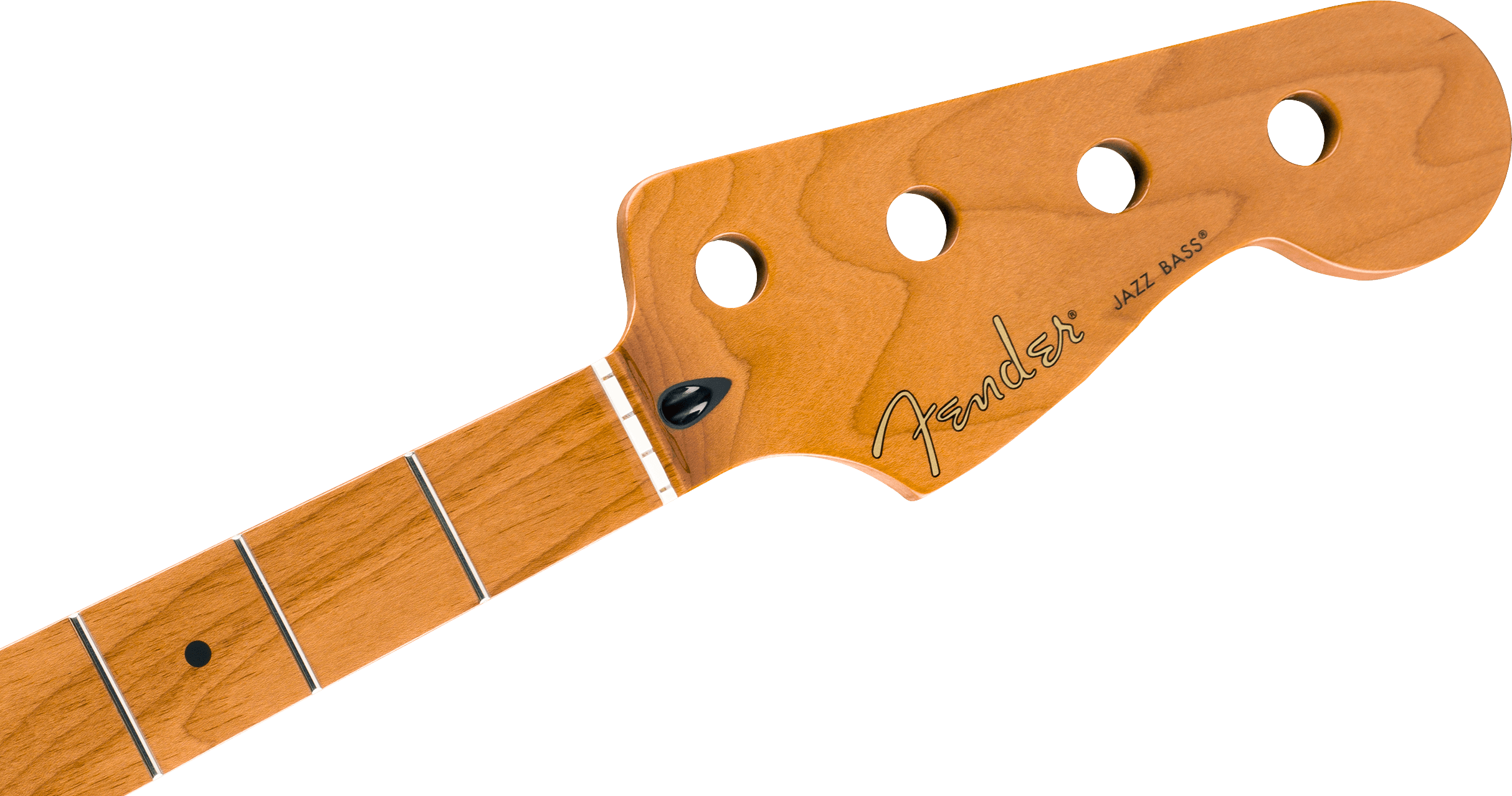 Fender - Roasted Maple Jazz Bass® Neck, 20 Medium Jumbo Frets, 9.5", Maple, C Shape