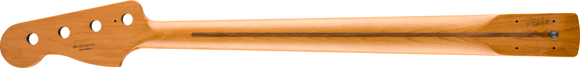 Fender - Roasted Maple Precision Bass® Neck, 20 Medium Jumbo Frets, 9.5", Maple, C Shape