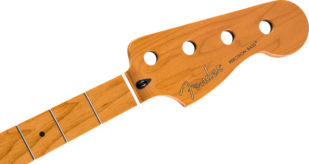 Fender - Roasted Maple Precision Bass® Neck, 20 Medium Jumbo Frets, 9.5", Maple, C Shape