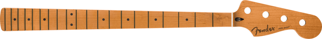 Fender - Satin Roasted Maple Jazz Bass® Neck, 20 Jumbo Frets, 12", Maple, Flat Oval Shape