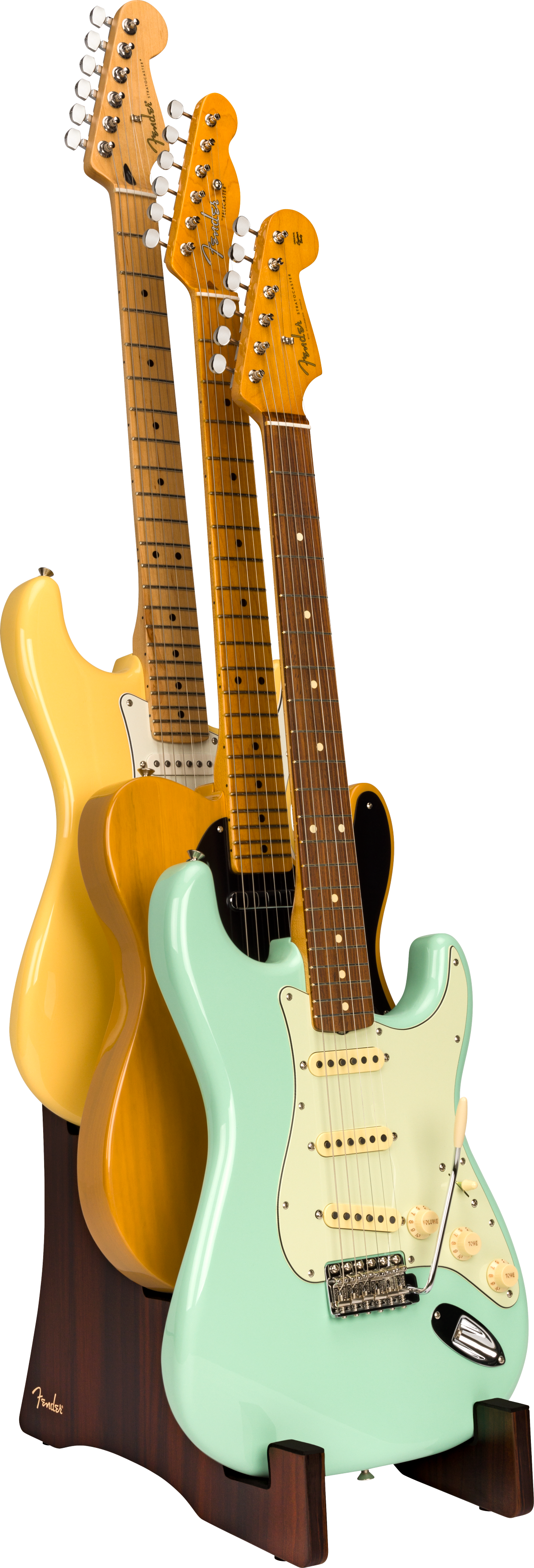 Fender - Deluxe Wooden 3-Tier Guitar Stand