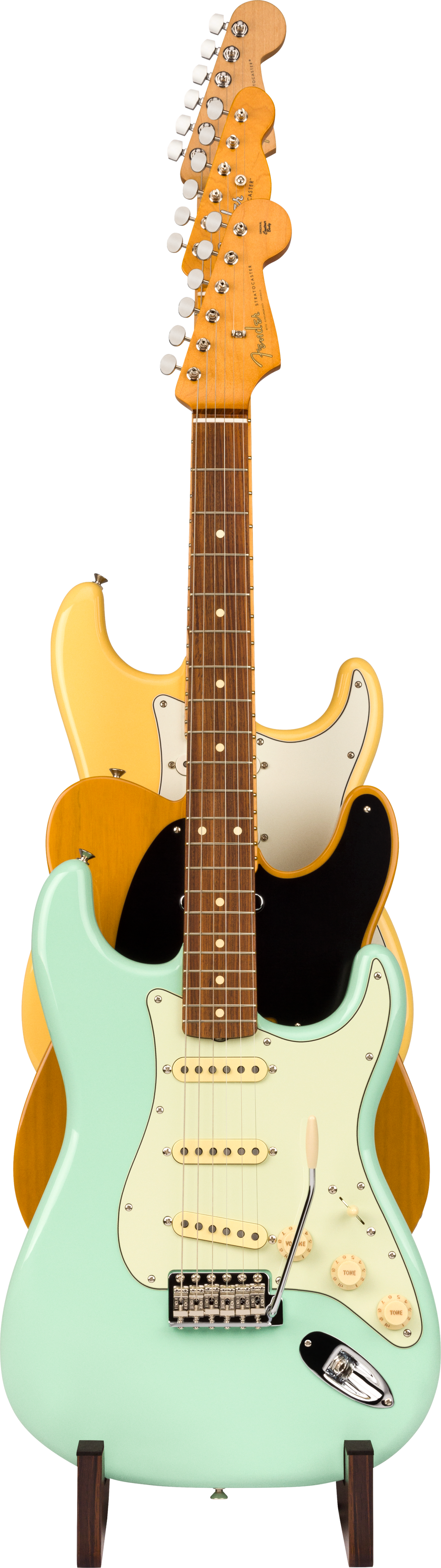 Fender - Deluxe Wooden 3-Tier Guitar Stand