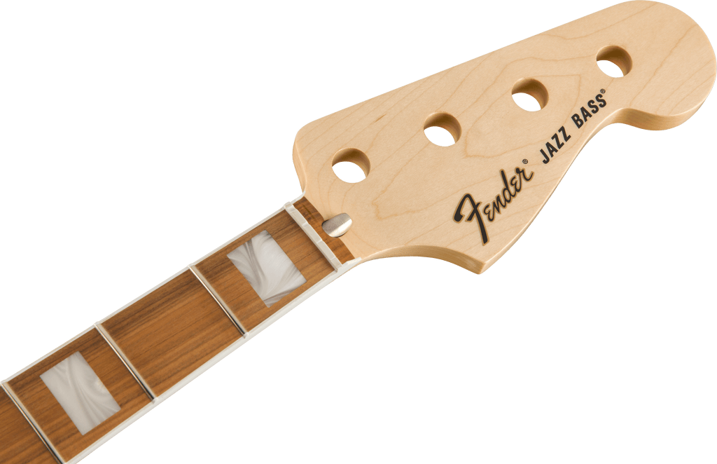 Fender - Classic Series 70's Jazz Bass® Neck, 20 Medium Jumbo Frets, Block Inlay, Pau Ferro