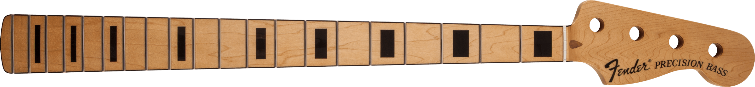 Fender - Classic Series 70's Precision Bass® Neck, 20 Medium Jumbo Frets, Block Inlay - Maple