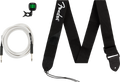 Fender - Accessory Essentials Pack - Cable, Clip-On Tuner, Strap
