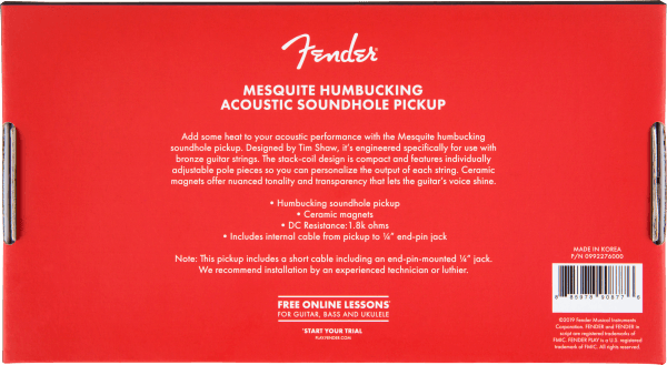 Fender - Mesquite Humbucking Acoustic Soundhole Pickup
