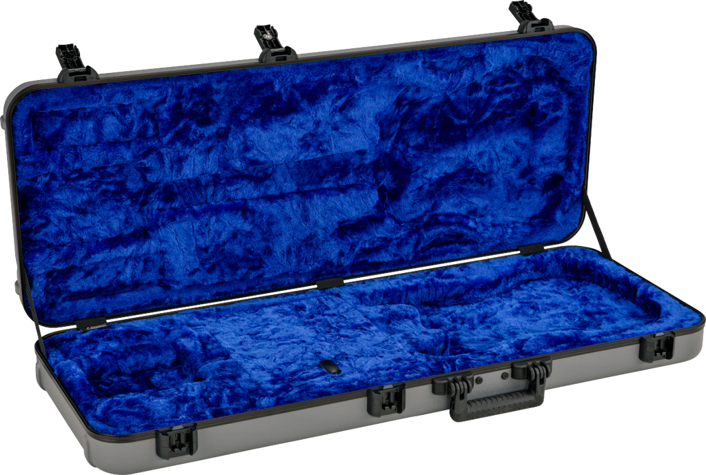Fender - Deluxe Molded Case -  Stratocaster®/Telecaster®- Silver/Blue