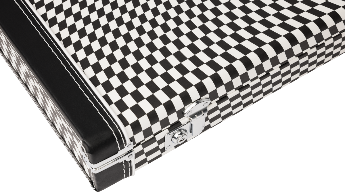 Fender - Classic Series Strat/Tele Case, Wavy Checkerboard