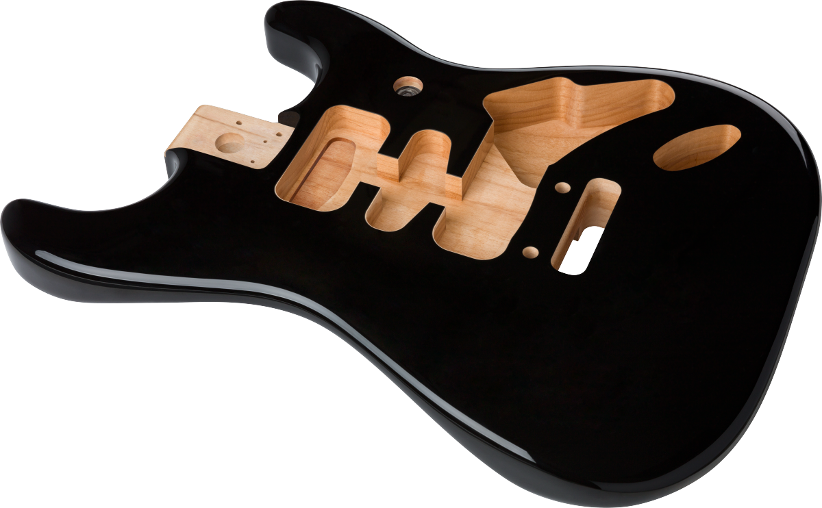 Fender - Deluxe Series Stratocaster® Alder Body, Black