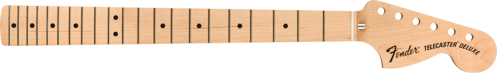 Fender - Classic Series '72 Tele® Deluxe Neck, 3-Bolt Mount, 21 Medium Jumbo Frets - Maple Fingerboard