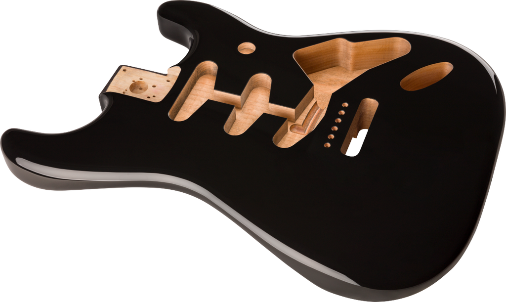 Fender - Classic Series 60's Stratocaster® SSS Alder Body Vintage Bridge Mount - Black