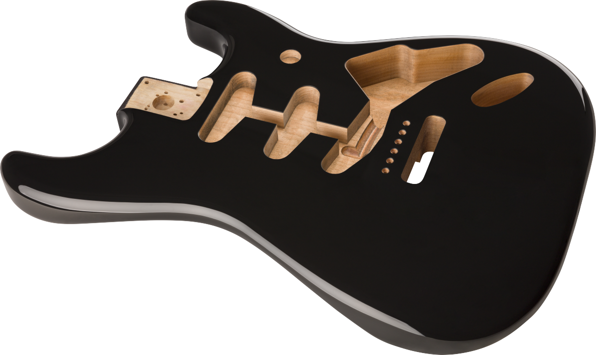 Fender - Classic Series 60's Stratocaster® SSS Alder Body Vintage Bridge Mount - Black