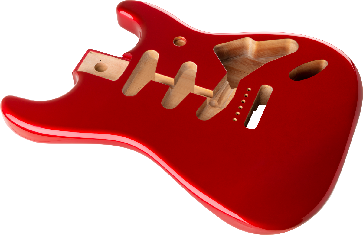Fender - Classic Series 60's Stratocaster® SSS Alder Body Vintage Bridge Mount - Candy Apple Red