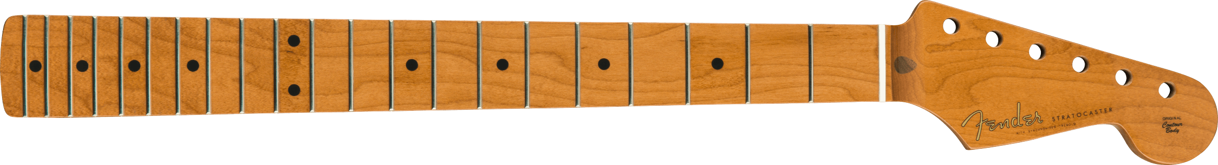 Fender - Roasted Maple Vintera® Mod 50's Stratocaster® Neck, 21 Medium Jumbo Frets, 9.5", "V" Shape