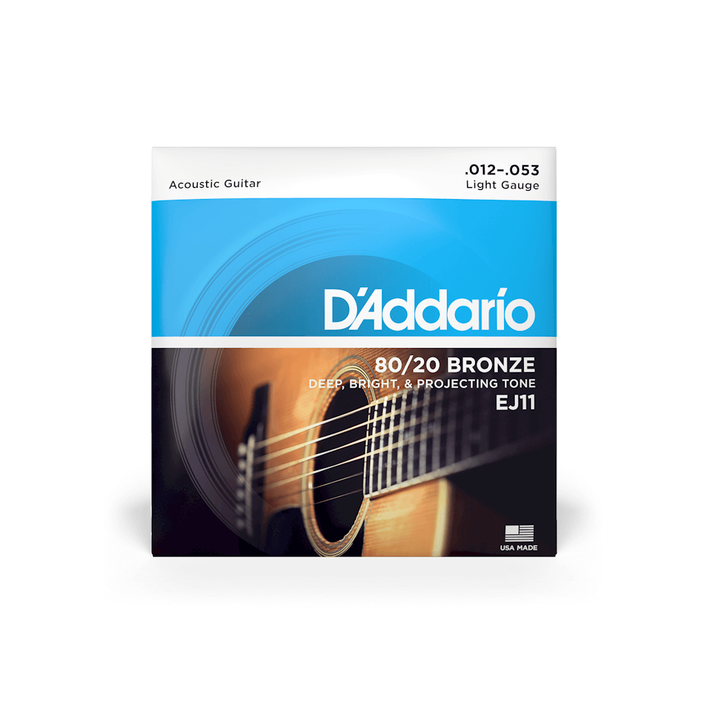 D'Addario - 80/20 Regular Light Acoustic Guitar Strings - EJ11