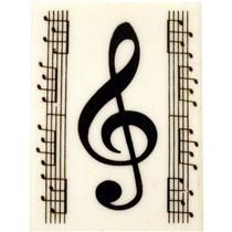 G-CLEF ERASER WITH NOTES