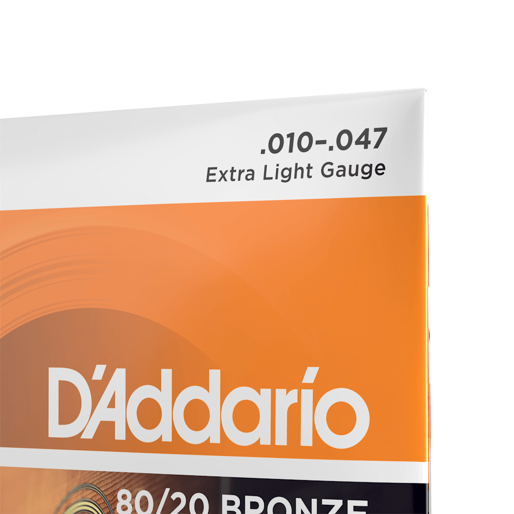 D'Addario - 10-47 Extra Light Acoustic Guitar Strings - EJ10