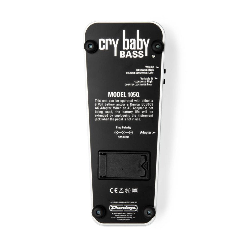 Dunlop - Cry Baby Bass Wah Pedal
