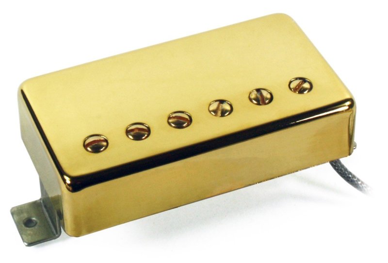 Seymour Duncan - Custom 5 Alnico 5 Medium Output Humbucker Pickup Bridge, Gold Cover