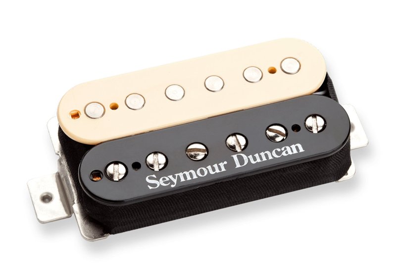 Seymour Duncan - Custom 5 Alnico 5 Medium Output Humbucker Pickup Bridge, Reverse Zebra