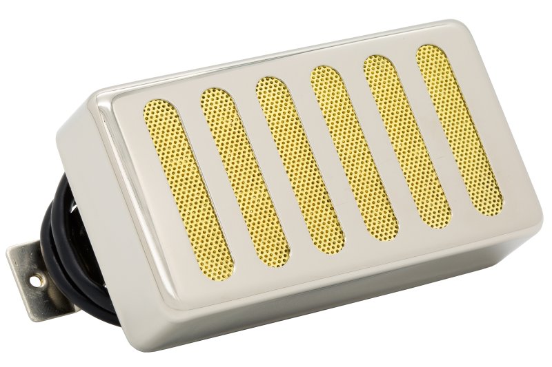 Seymour Duncan - Alnico 2 Pro Humbucker Neck Pickup, Raw Nickel Radiator Cover Over Gold Foil
