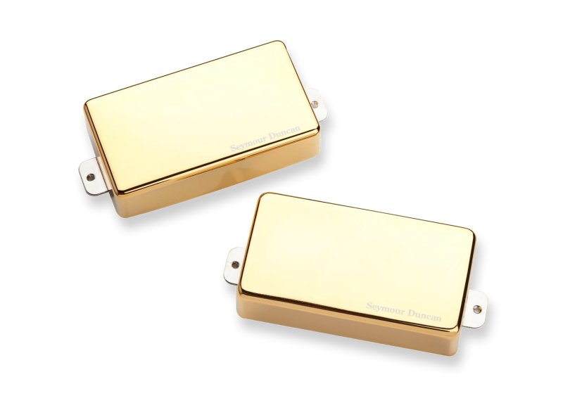 Seymour Duncan - Blackouts Active Humbucker Pickup Set for Electric Guitar, Gold Cover