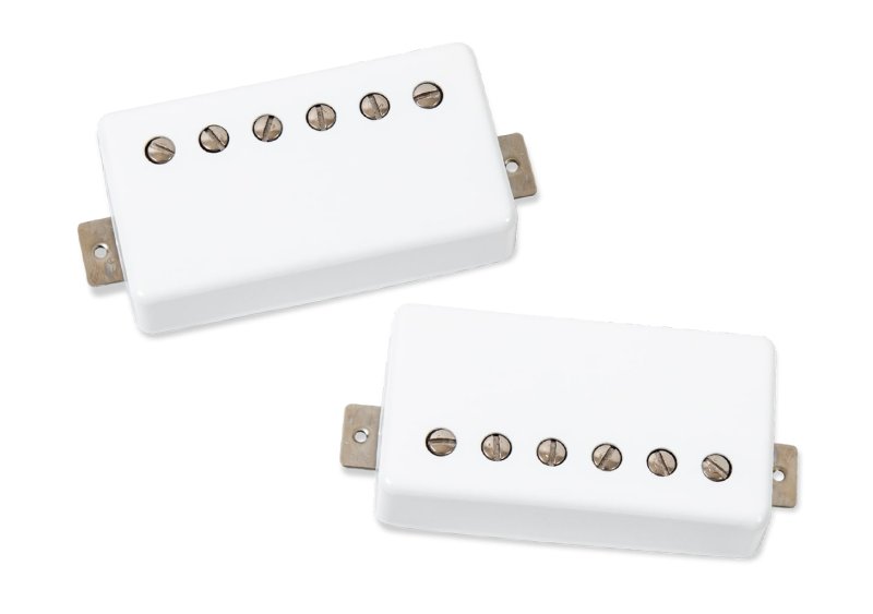 Seymour Duncan - Legendary Humbucker Pickups Hot Rodded Humbucker Set, Frost White Cover