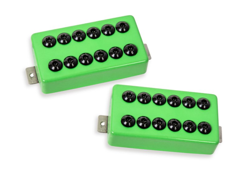 Seymour Duncan - SH-8n & b Invader Pickup Set, Lime Green