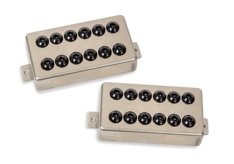 Seymour Duncan - SH-8n & b Invader Pickup Set, Raw Nickel