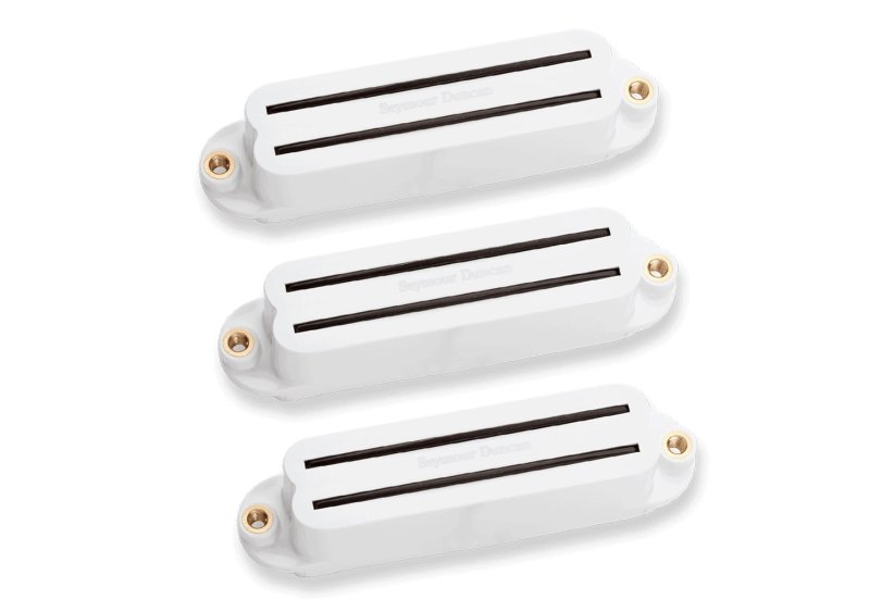 Seymour Duncan - Cool Rails Strat Medium Output Single Coil Sized Humbucker Set, White