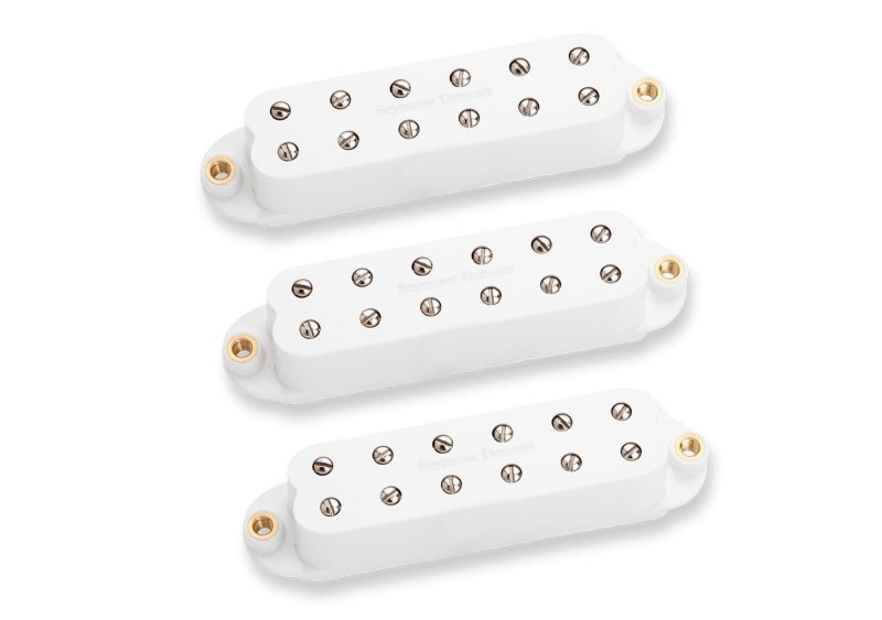 Seymour Duncan - JB JR. Strat SCR-1 High Output Single Coil Sized Humbucker Pickup Set, Noir