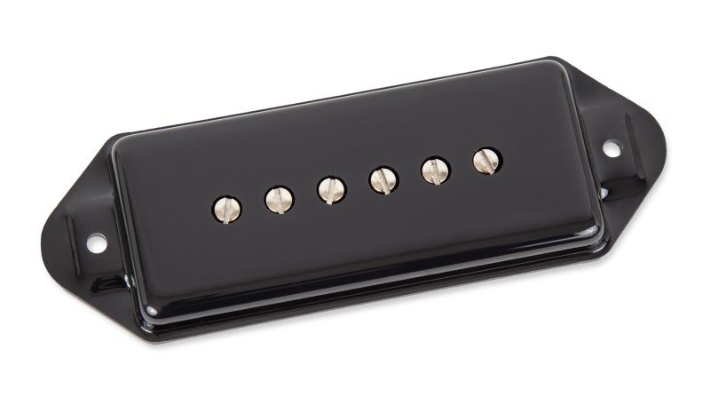 Seymour Duncan - Noiseless Hot P90 Silencer Neck Pickup - Dog Ear, Black