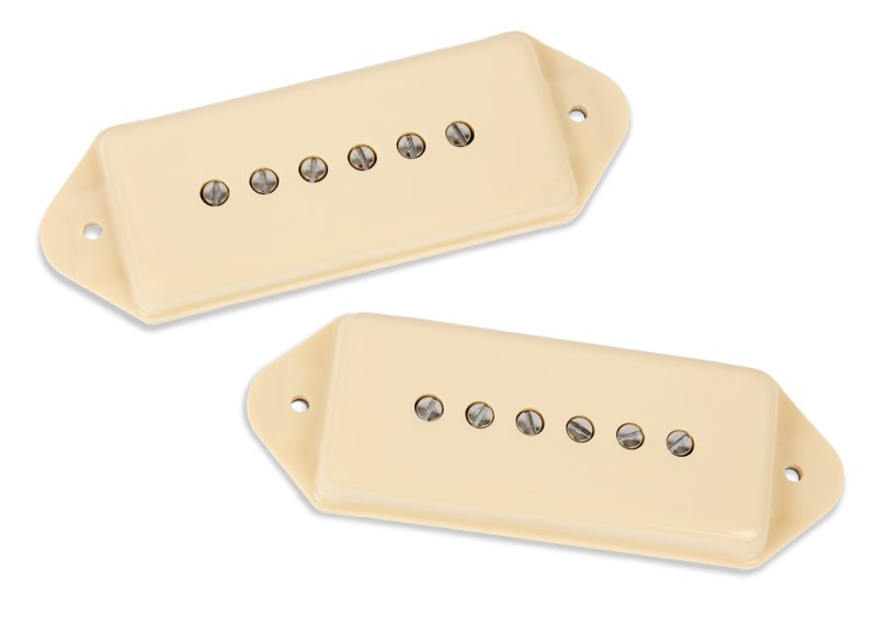Seymour Duncan - Noiseless Hot P90 Silencer Vintage Pickup Set - Dog Ear, Cream