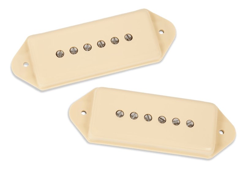 Seymour Duncan - Noiseless Hot P90 Silencer Pickup Set - Dog Ear, Cream
