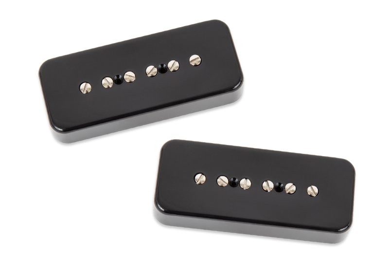 Seymour Duncan - Noiseless Hot P90 Silencer Vintage Pickup Set - Soapbar, Black