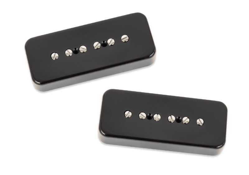 Seymour Duncan - Noiseless Hot P90 Silencer Pickup Set - Soapbar, Black